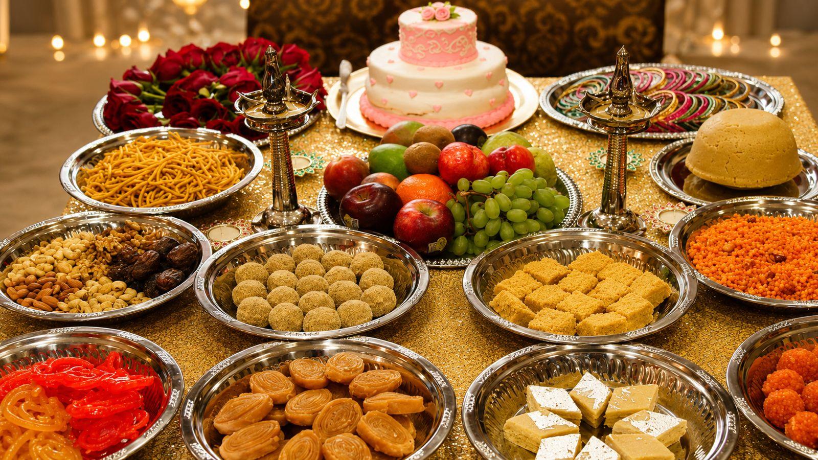 Grand buffet spread for a celebration