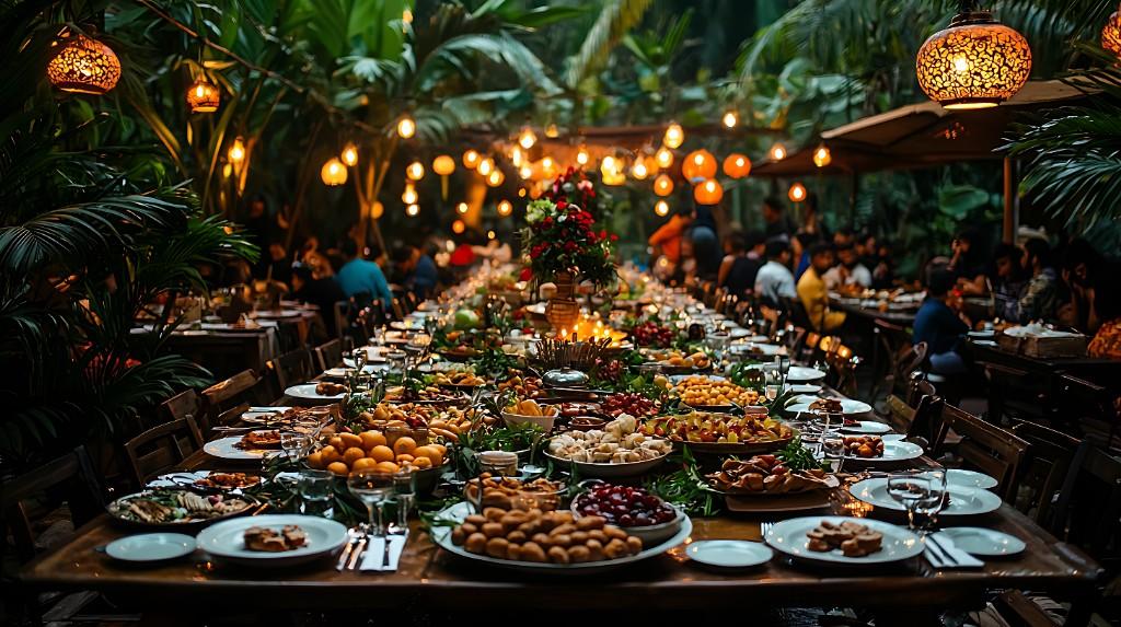 Outdoor banquet catering by MS Caterers