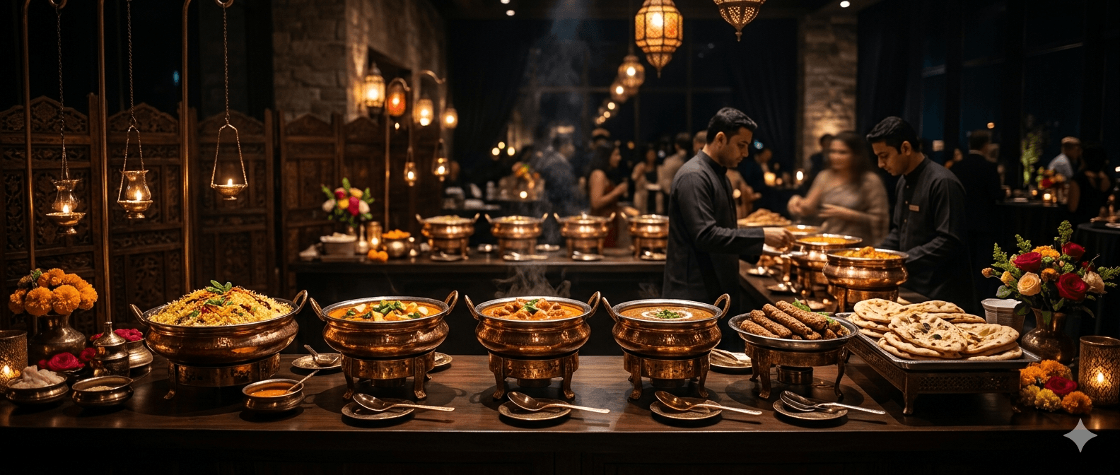 Premium catering spread