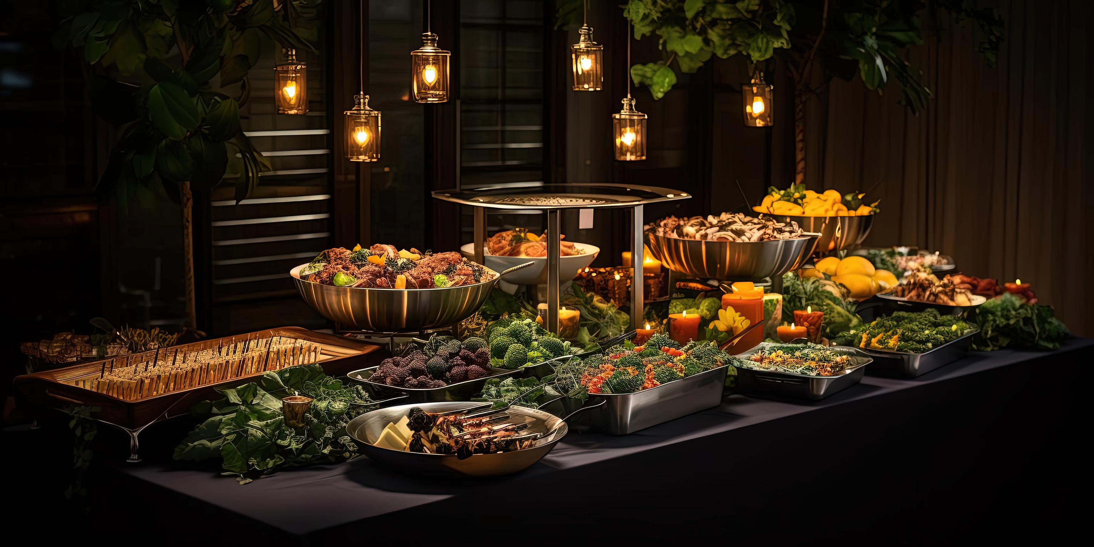 Premium catering spread